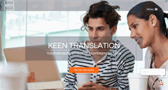 Desktop Screenshot of keentranslation.com